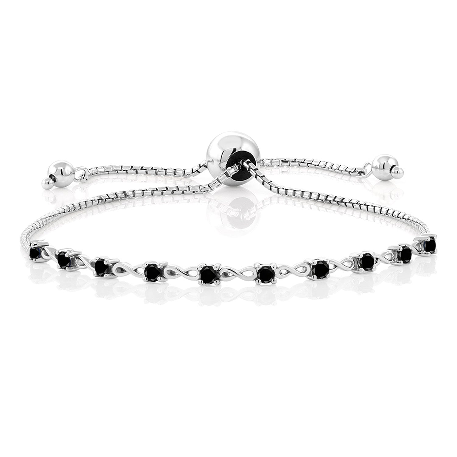 Black Diamond - April_Bracelet in 925 Sterling Silver