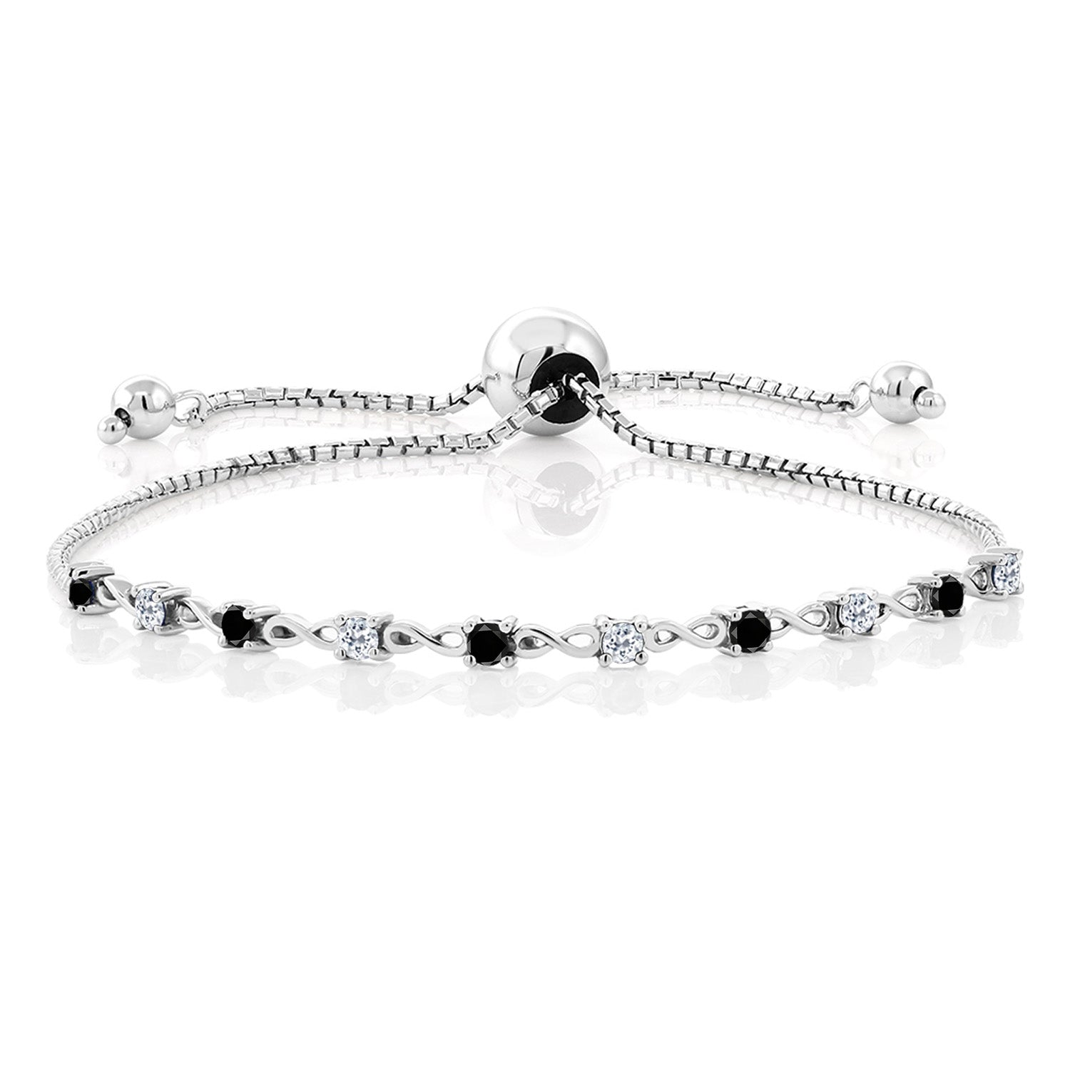 Black Diamond - April_Bracelet in 925 Sterling Silver