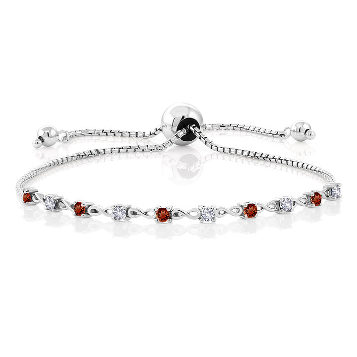 Garnet - January_Bracelet in 925 Sterling Silver