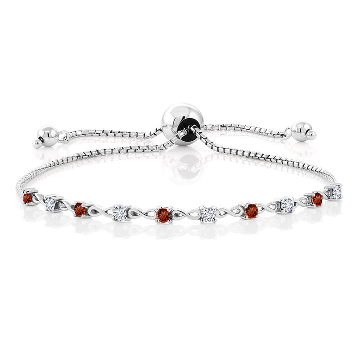 Garnet - January_Bracelet in 925 Sterling Silver