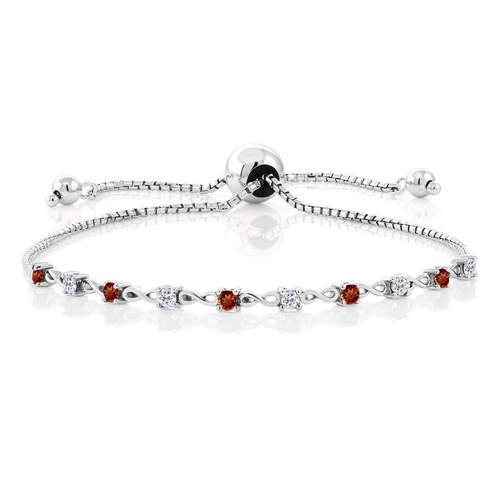Garnet - January_Bracelet in 925 Sterling Silver
