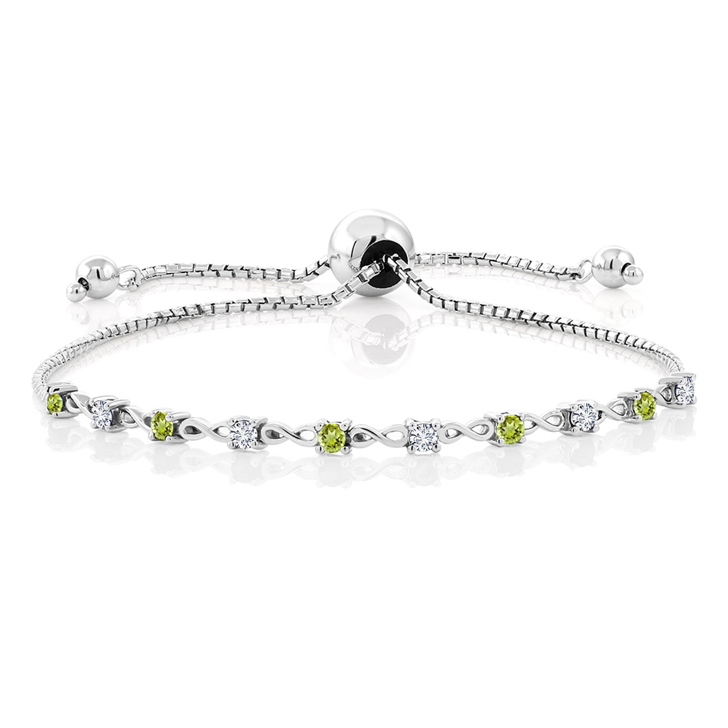 Peridot - August_Bracelet in 925 Sterling Silver