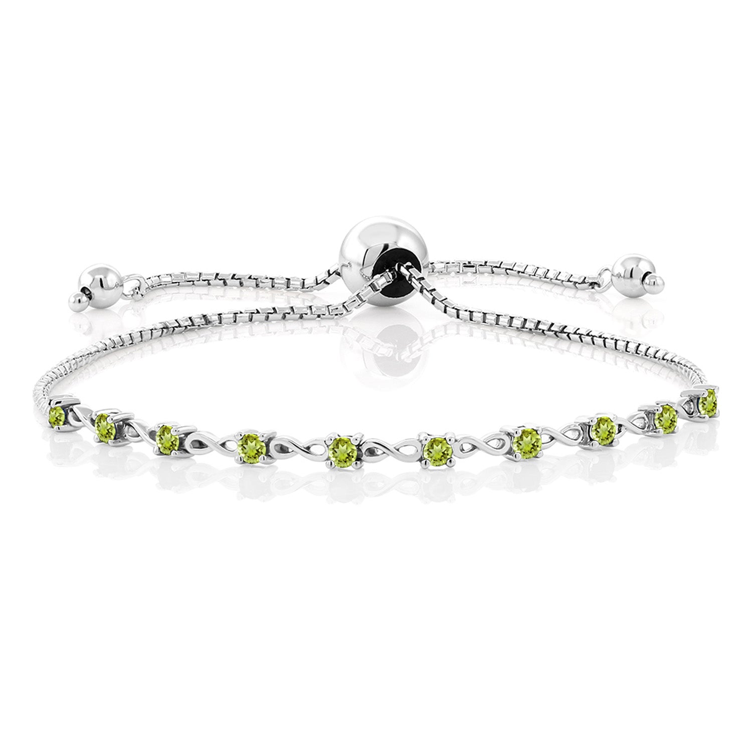 Peridot - August_Bracelet in 925 Sterling Silver