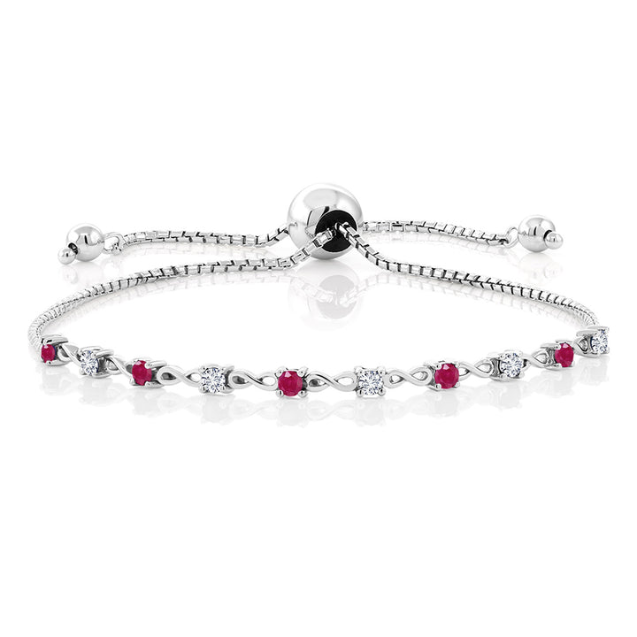 Ruby - July_Bracelet in 925 Sterling Silver