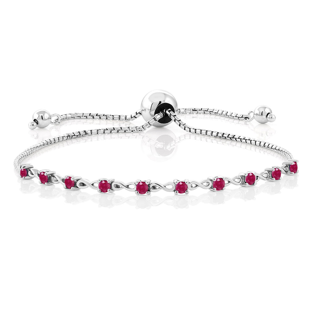 Ruby - July_Bracelet in 925 Sterling Silver
