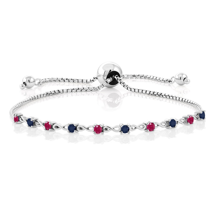 Ruby - July_Bracelet in 925 Sterling Silver