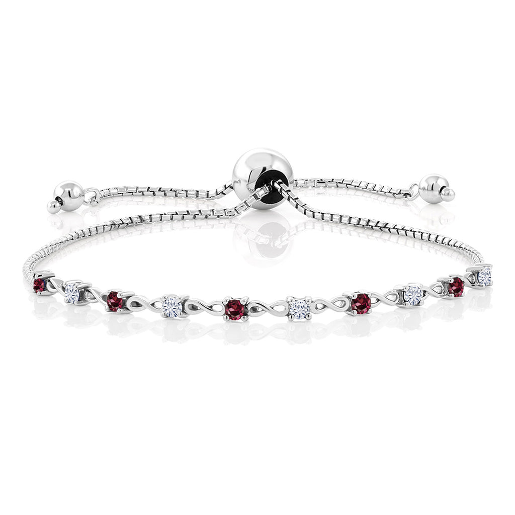 Rhodolite Garnet_Bracelet in 925 Sterling Silver