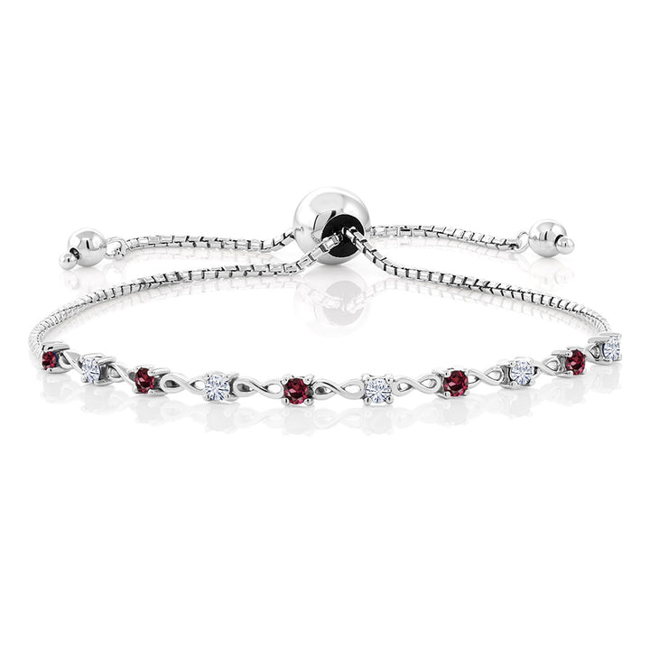 Rhodolite Garnet_Bracelet in 925 Sterling Silver