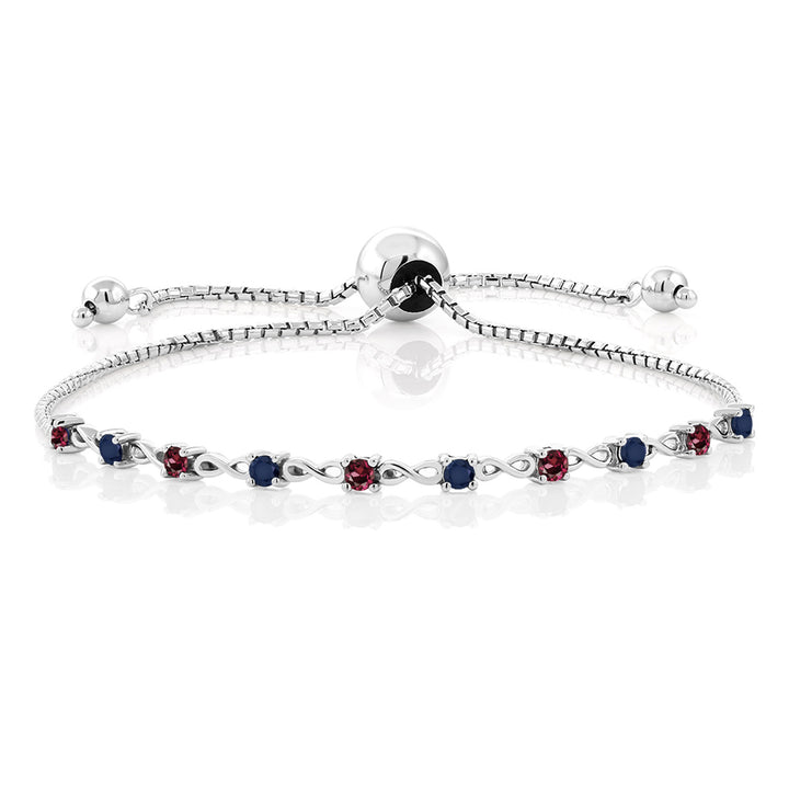 Rhodolite Garnet_Bracelet in 925 Sterling Silver
