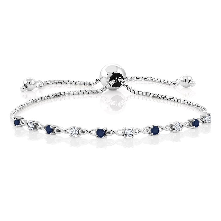 Blue Sapphire - September_Bracelet in 925 Sterling Silver
