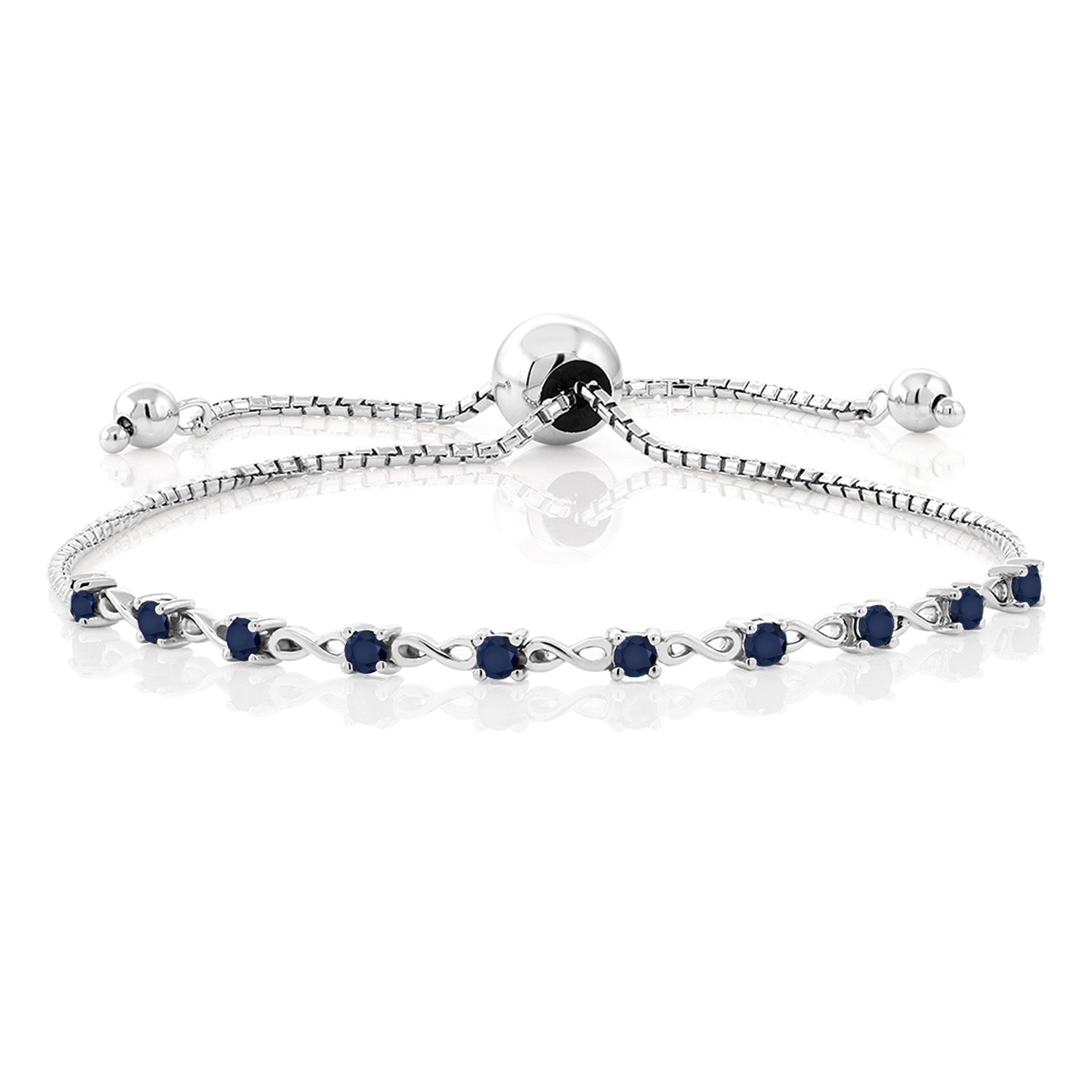 Blue Sapphire - September_Bracelet in 925 Sterling Silver