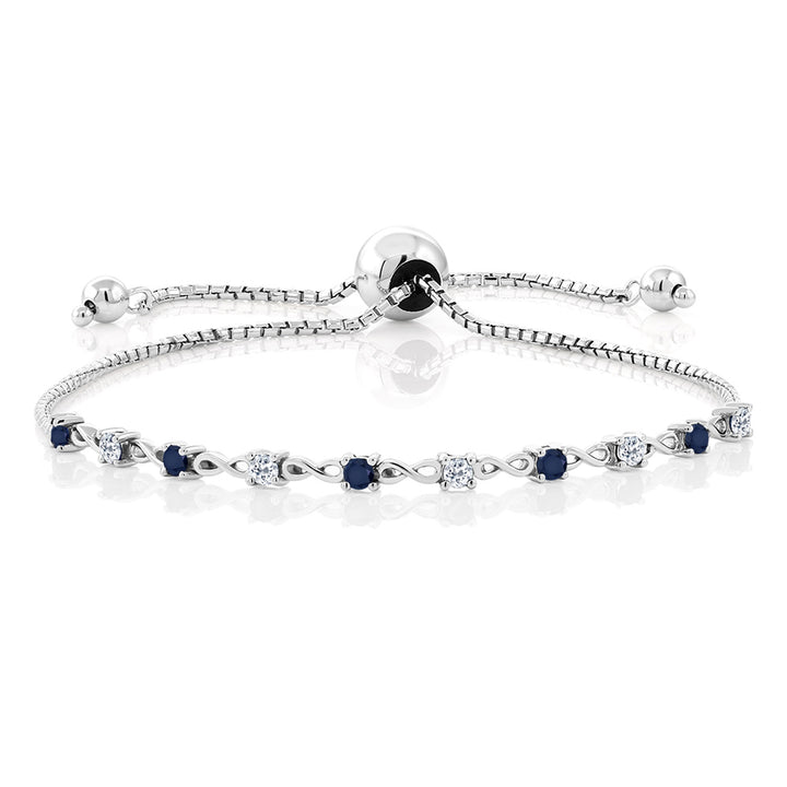 Blue Sapphire - September_Bracelet in 925 Sterling Silver