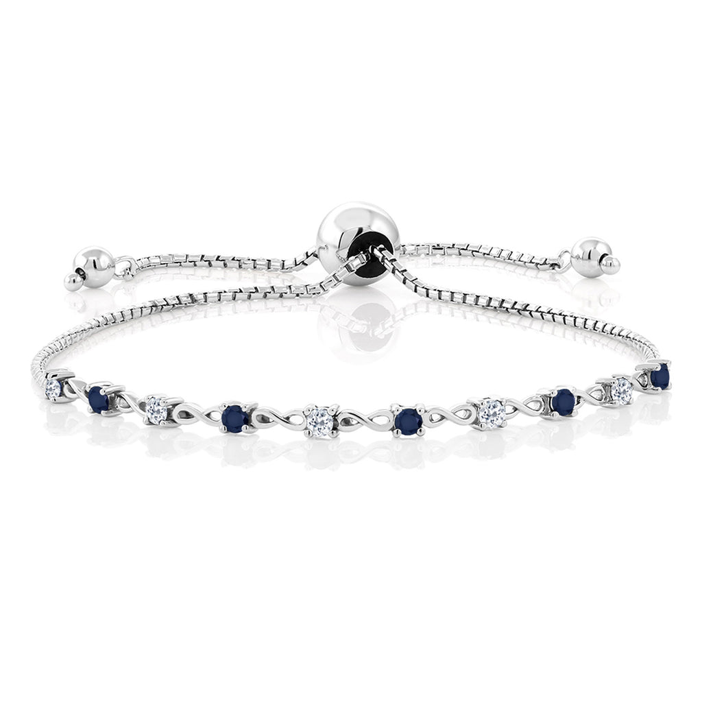 White Topaz - November_Bracelet in 925 Sterling Silver