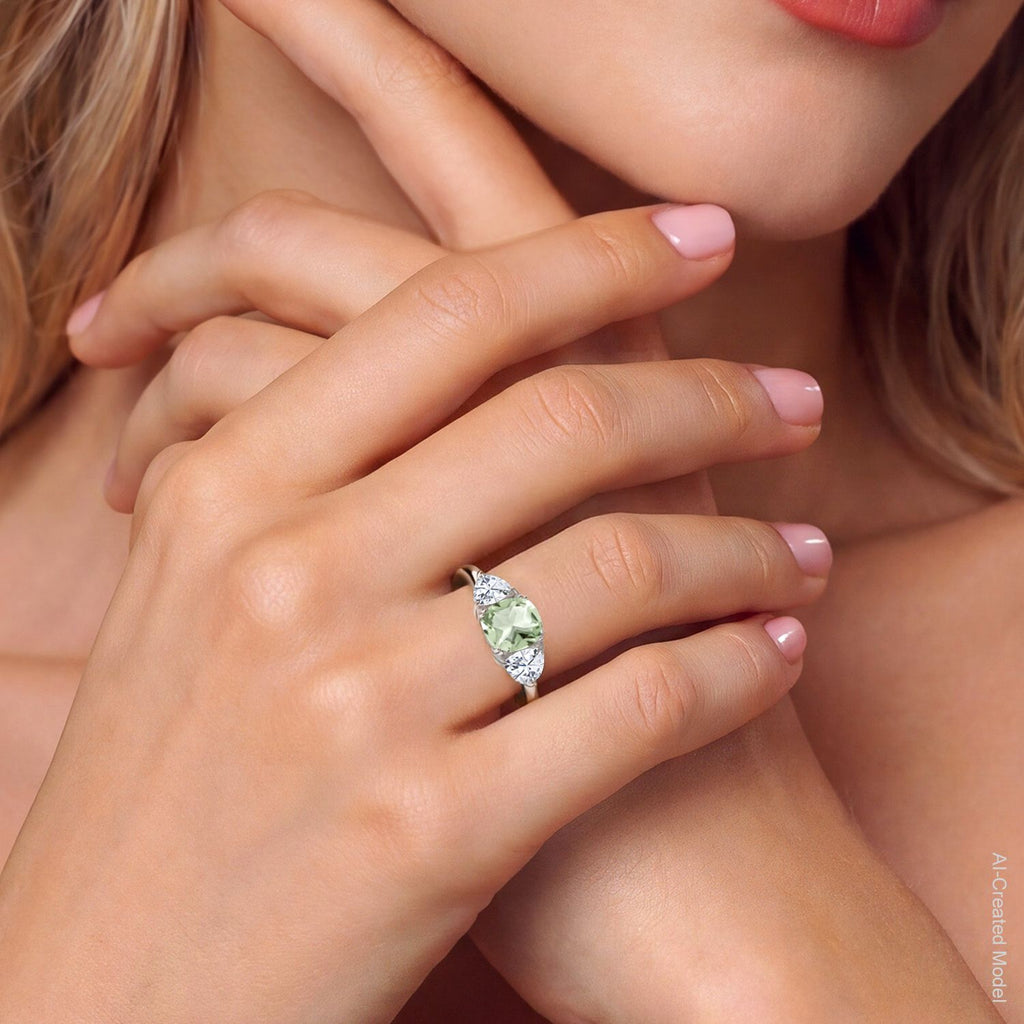 Prasiolite_5_Ring in 925 Sterling Silver