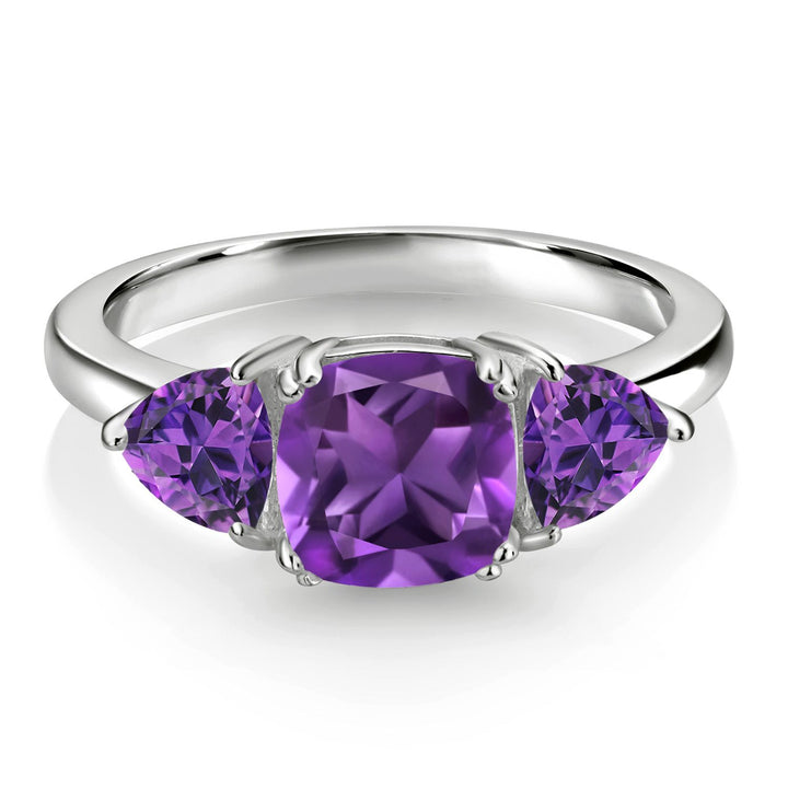 Amethyst - February_5_Ring in 925 Sterling Silver