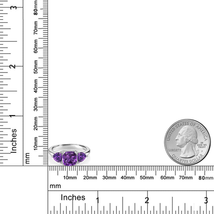 Amethyst - February_5_Ring in 925 Sterling Silver