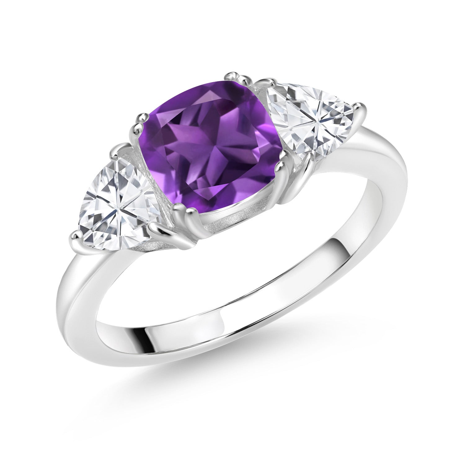 Amethyst - February_6_Ring in 925 Sterling Silver