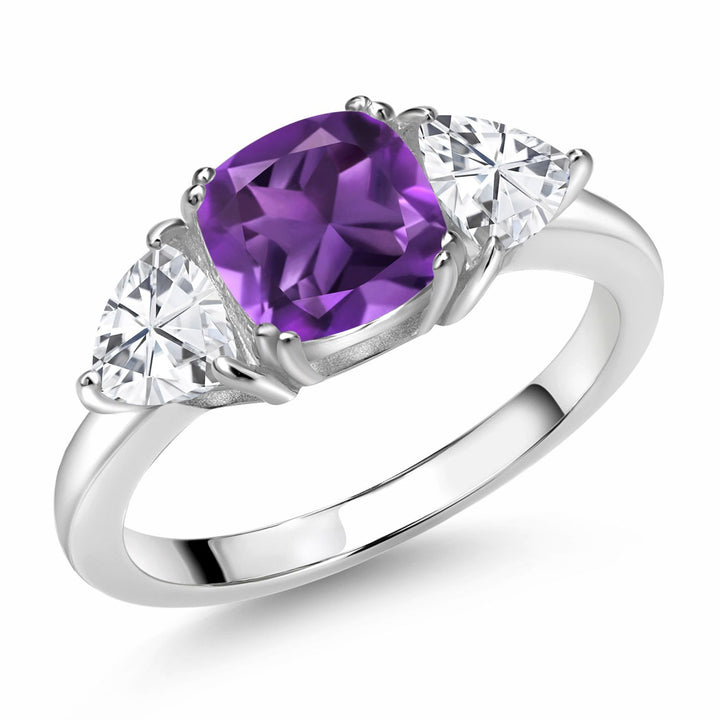 Amethyst - February_5_Ring in 925 Sterling Silver