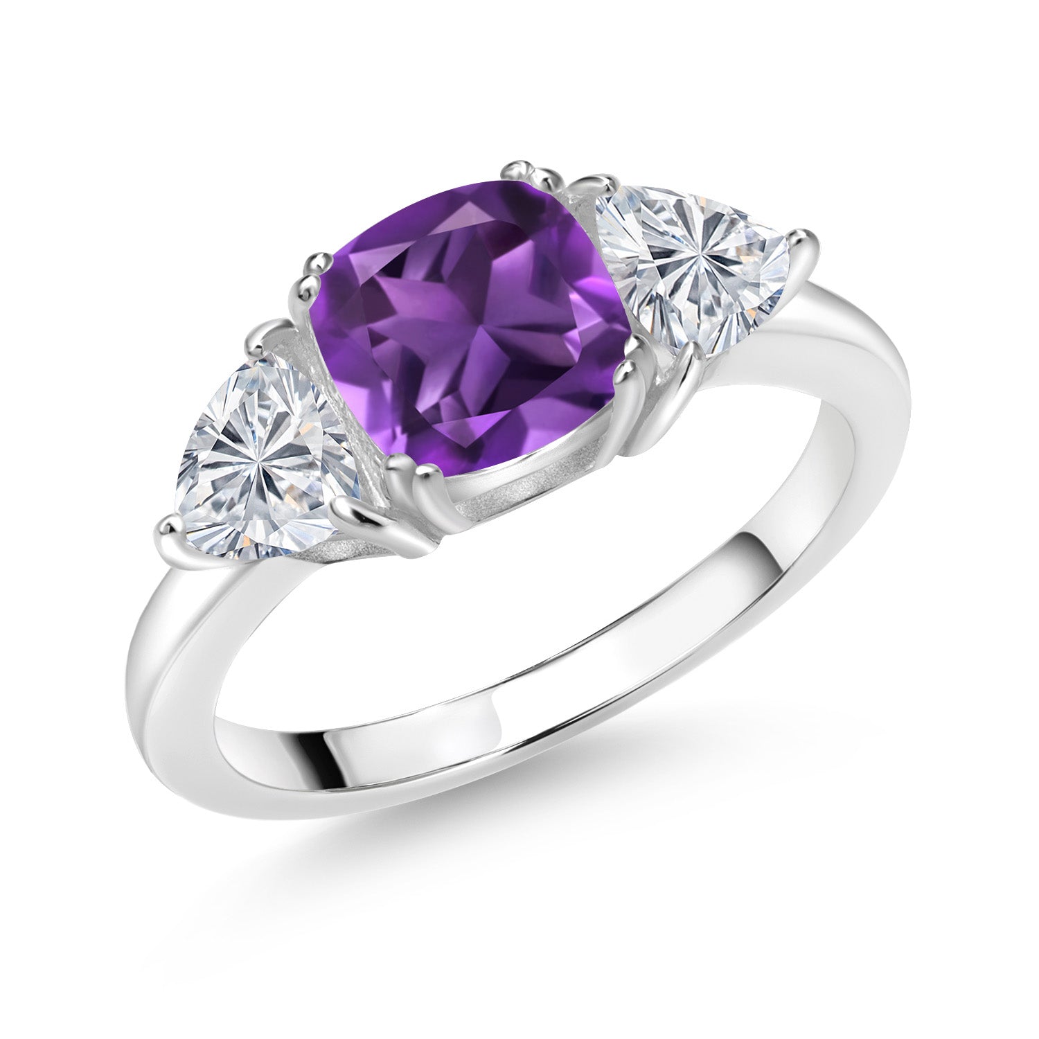 Amethyst - February_9_Ring in 925 Sterling Silver