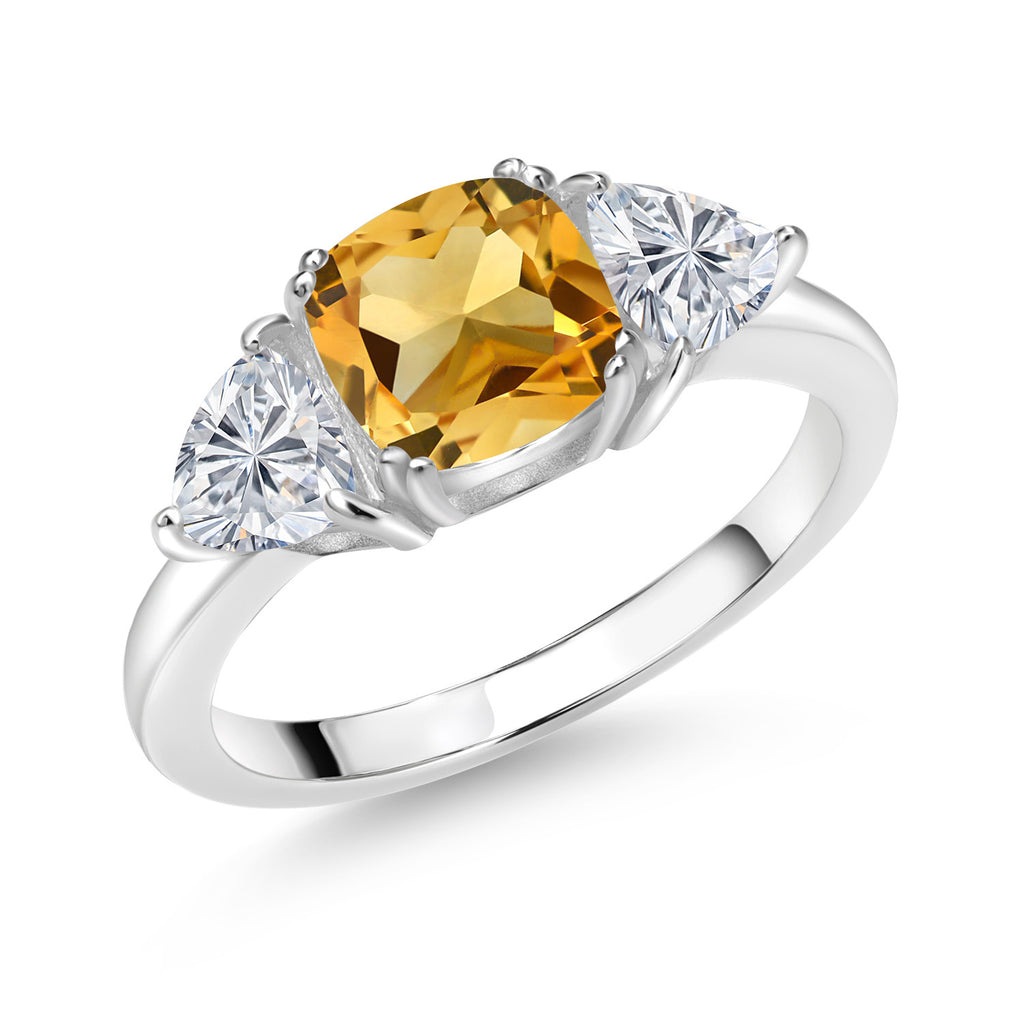Citrine - November_8_Ring in 925 Sterling Silver