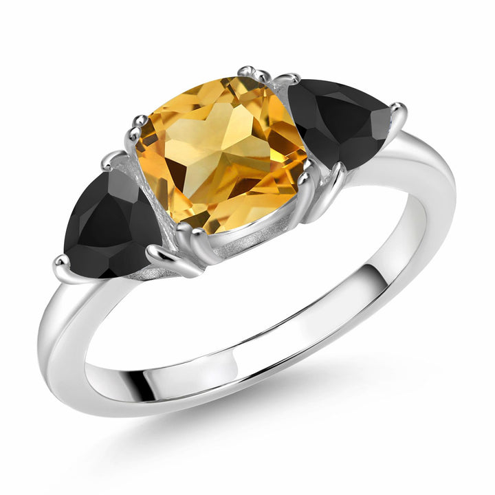 Citrine - November_5_Ring in 925 Sterling Silver