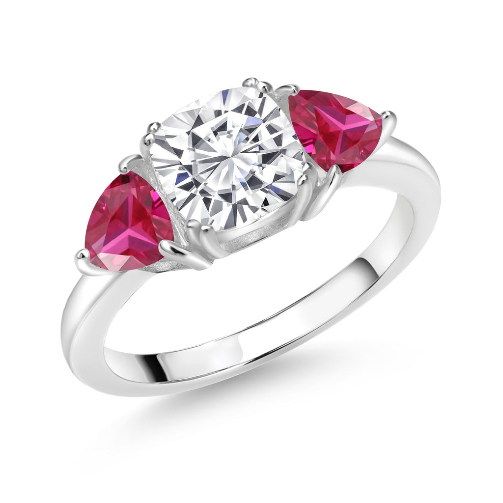 Created Ruby - July_9_Ring in 925 Sterling Silver
