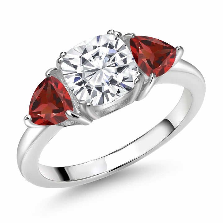 Garnet - January_5_Ring in 925 Sterling Silver