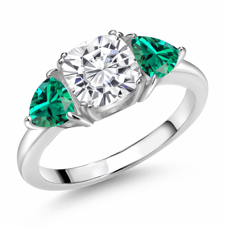 Nano Emerald - May_5_Ring in 925 Sterling Silver
