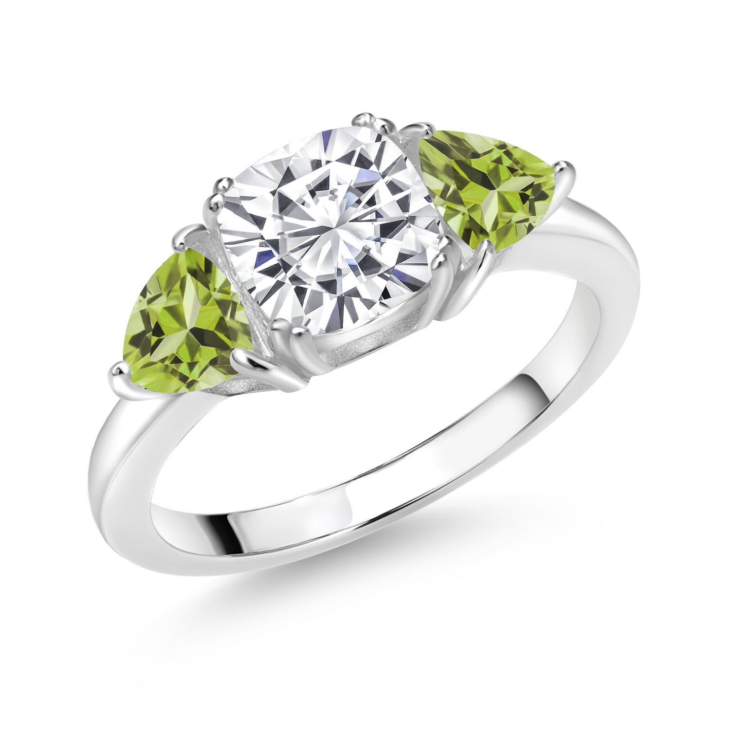 Peridot - August_9_Ring in 925 Sterling Silver