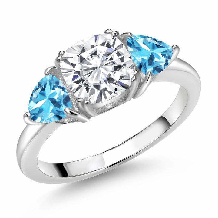 Swiss Blue Topaz - November_6_Ring in 925 Sterling Silver