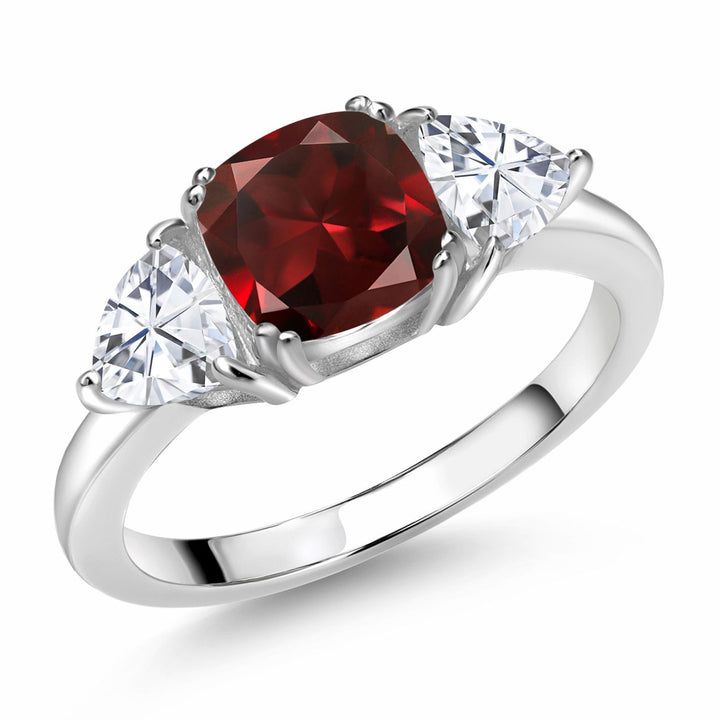 Garnet - January_5_Ring in 925 Sterling Silver