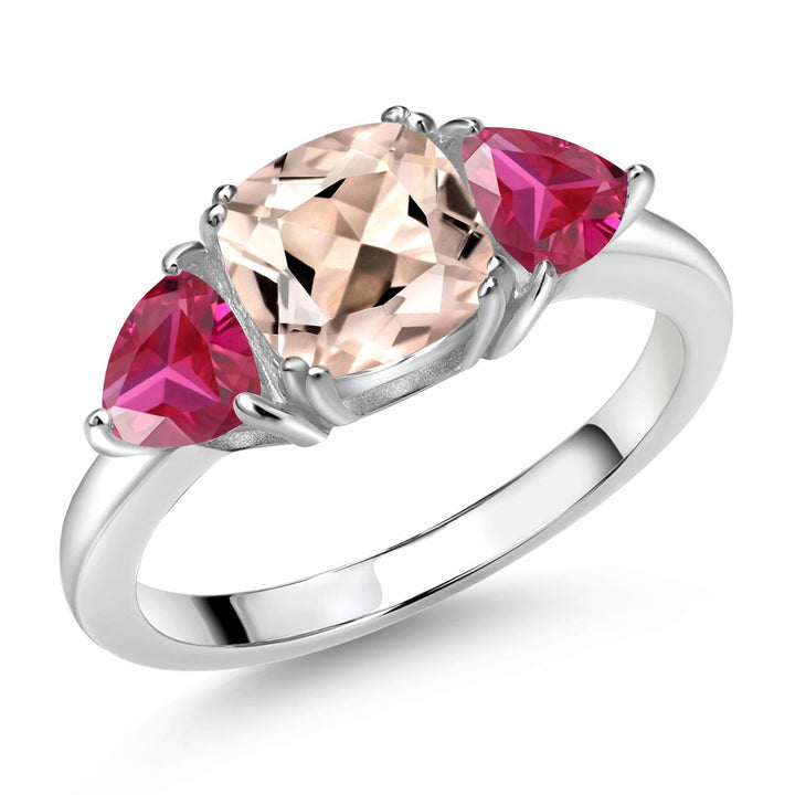 Morganite - October_5_Ring in 925 Sterling Silver