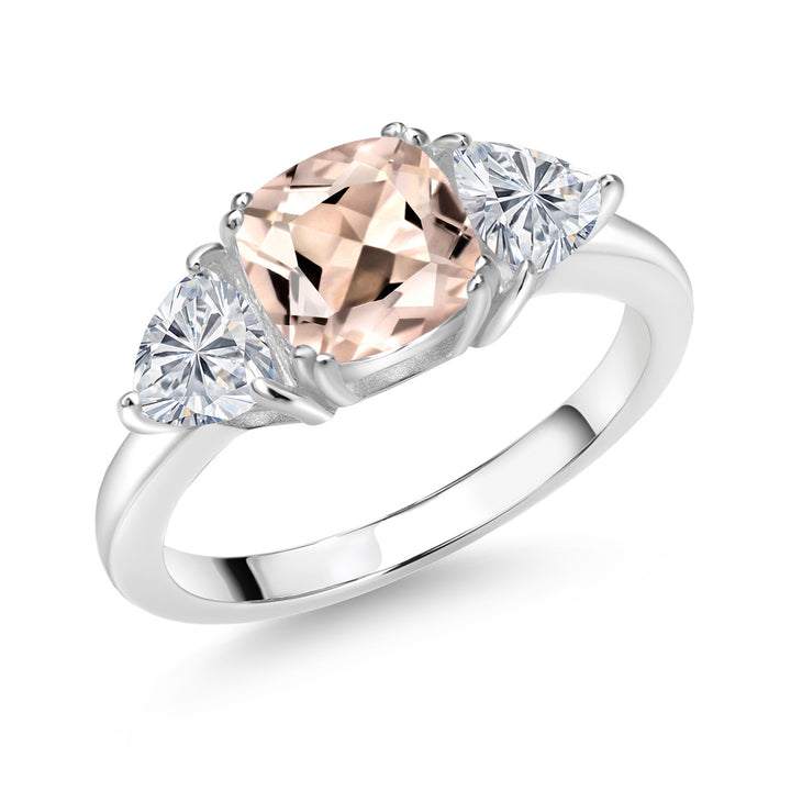 Morganite - October_6_Ring in 925 Sterling Silver