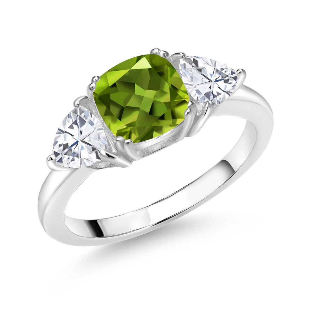 Peridot - August_9_Ring in 925 Sterling Silver