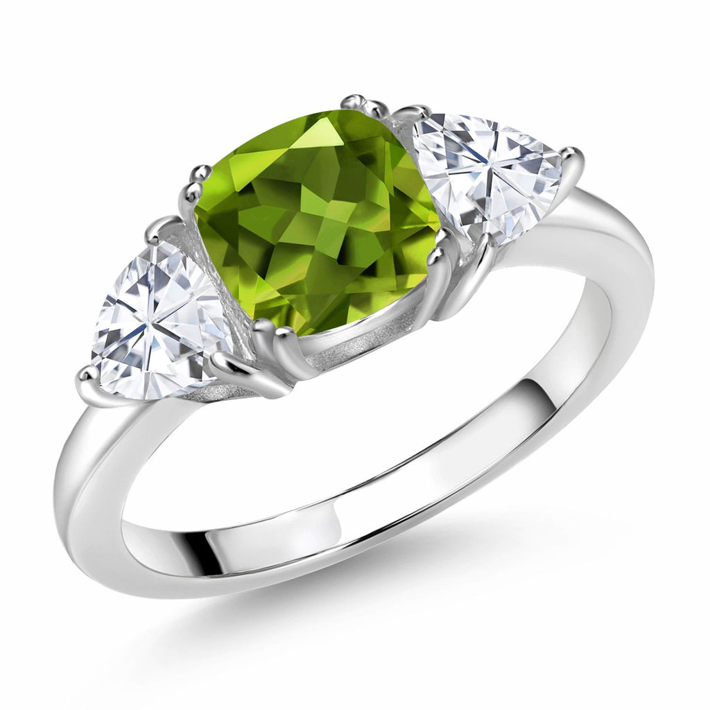 Peridot - August_5_Ring in 925 Sterling Silver