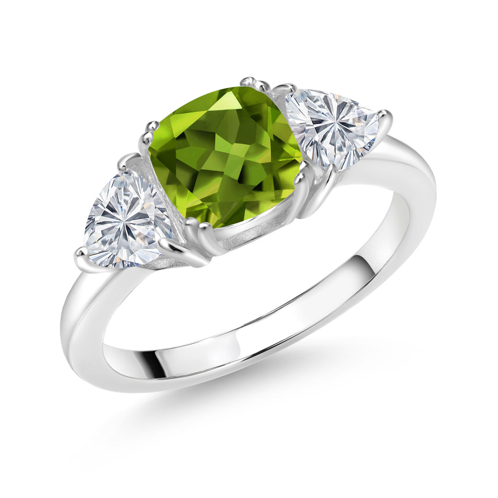 Peridot - August_8_Ring in 925 Sterling Silver