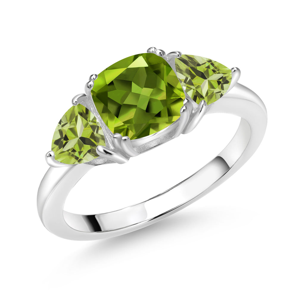 Peridot - August_9_Ring in 925 Sterling Silver