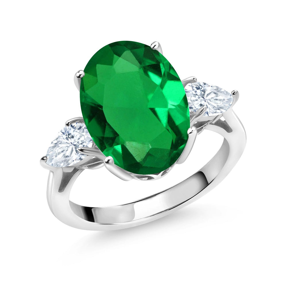 Nano Emerald - May_9_Ring in 925 Sterling Silver