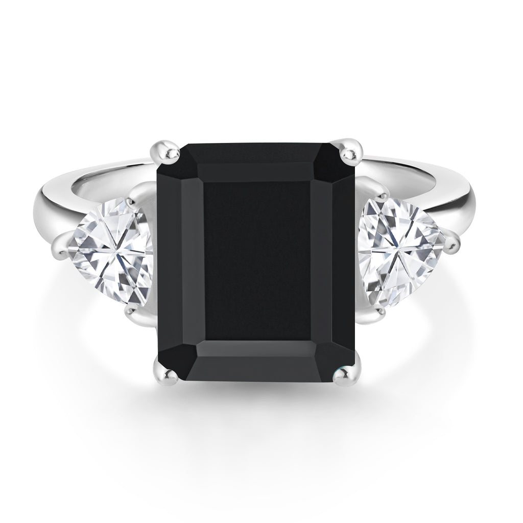 Onyx and Zirconia_5_Ring in 925 Sterling Silver