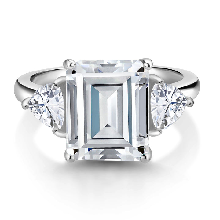 Moissanite_5_Ring in 925 Sterling Silver