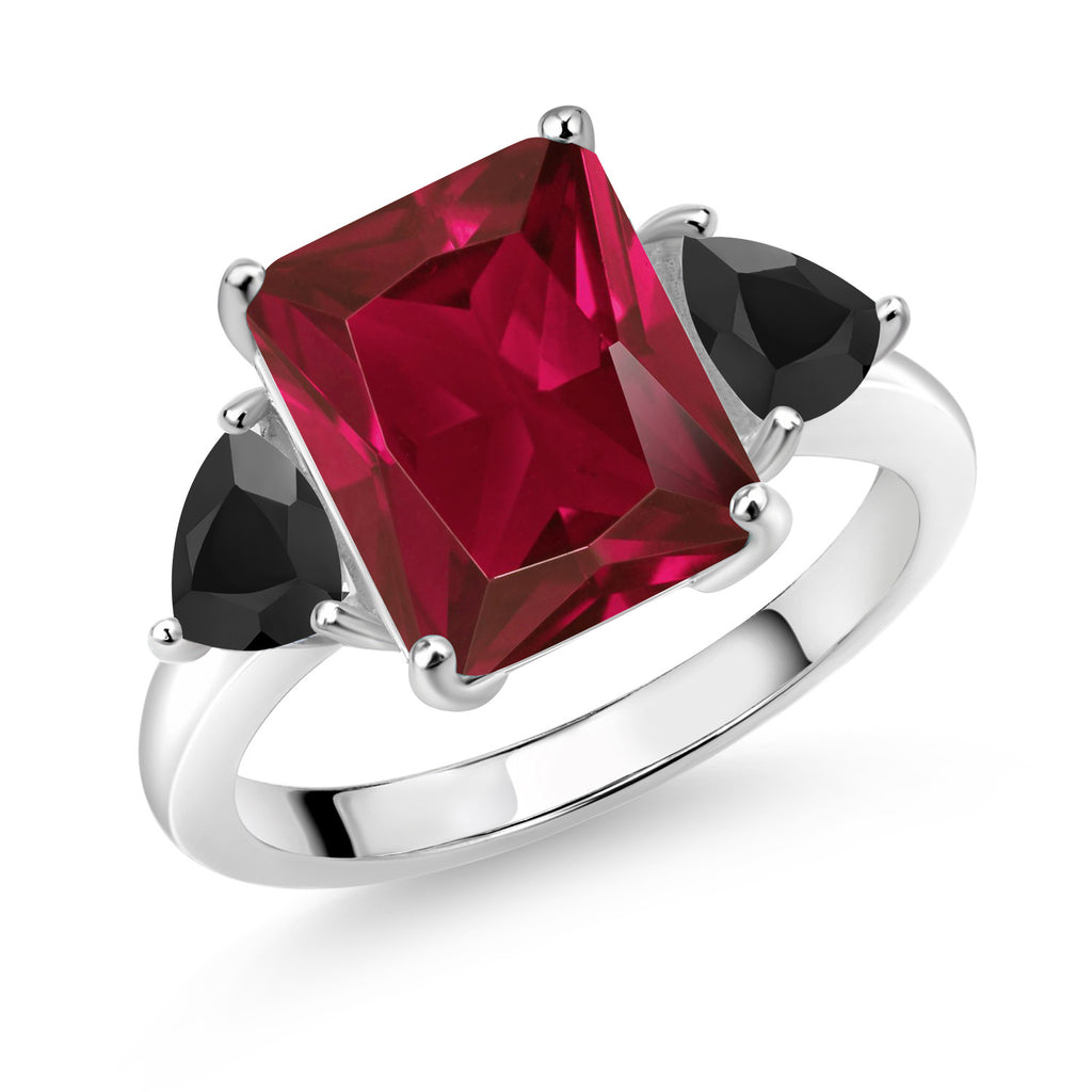 Created Ruby - July_6_Ring in 925 Sterling Silver