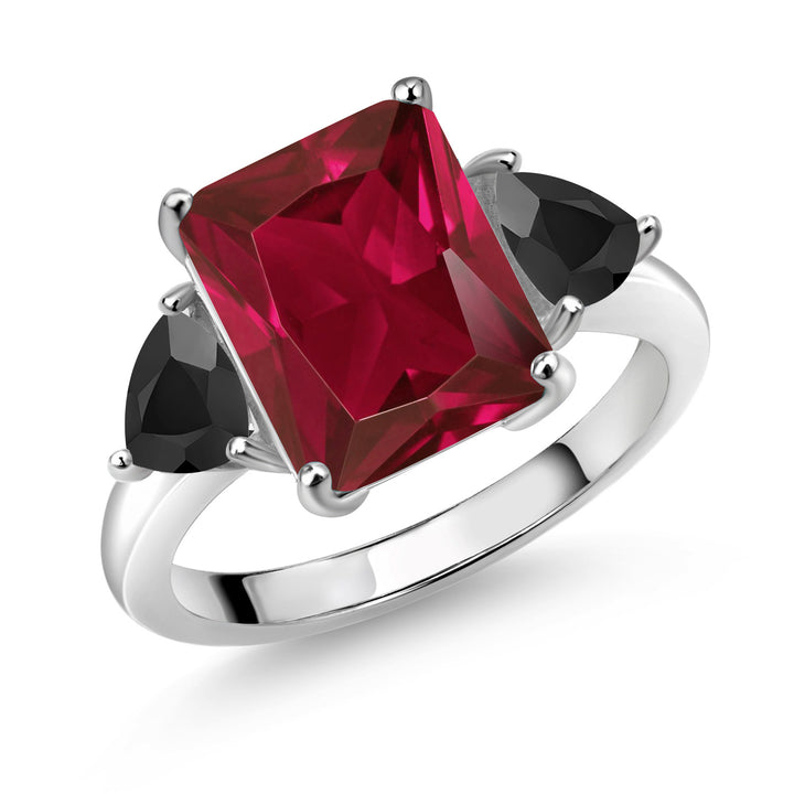 Created Ruby - July_5_Ring in 925 Sterling Silver