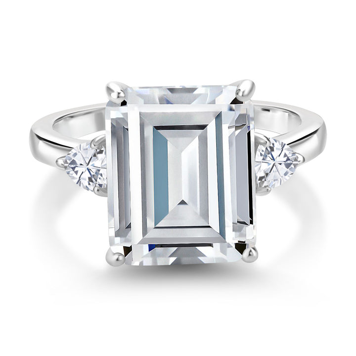 Moissanite_5_Ring in 925 Sterling Silver