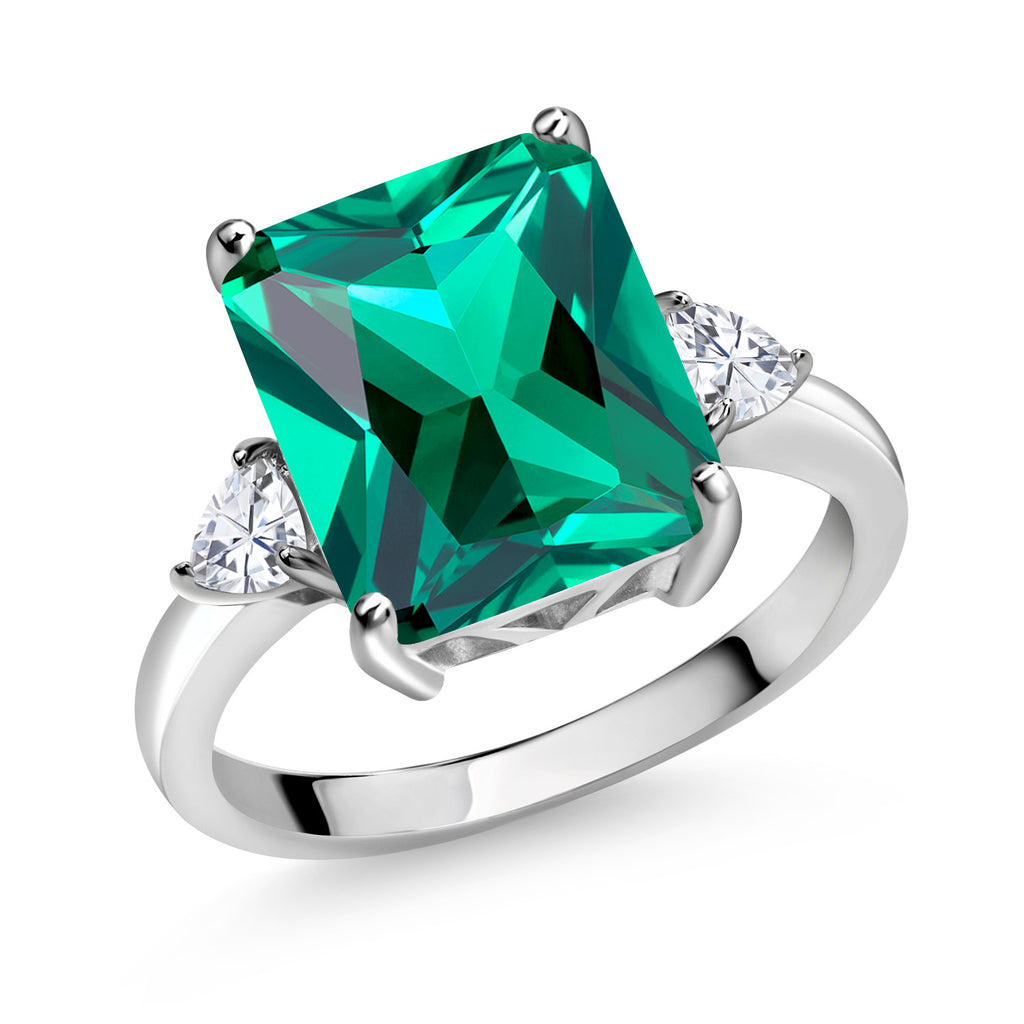 Nano Emerald_8_Ring in 925 Sterling Silver