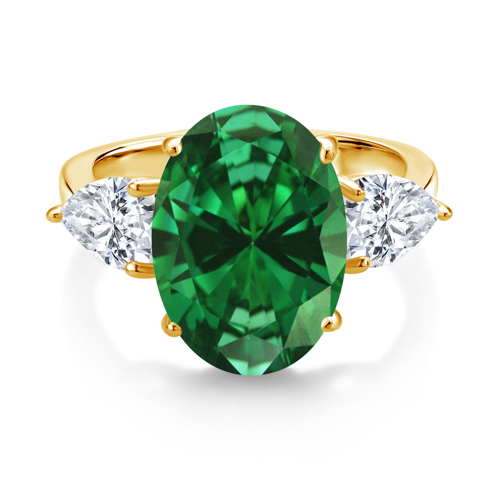 Ring in 925 Yellow Gold Plated Silver