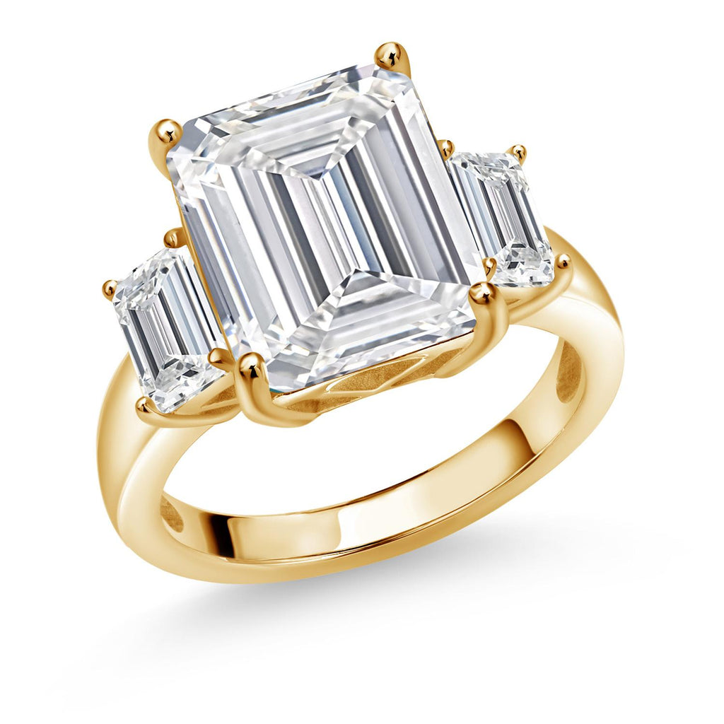 6_Ring in 925 Yellow Gold Plated Silver