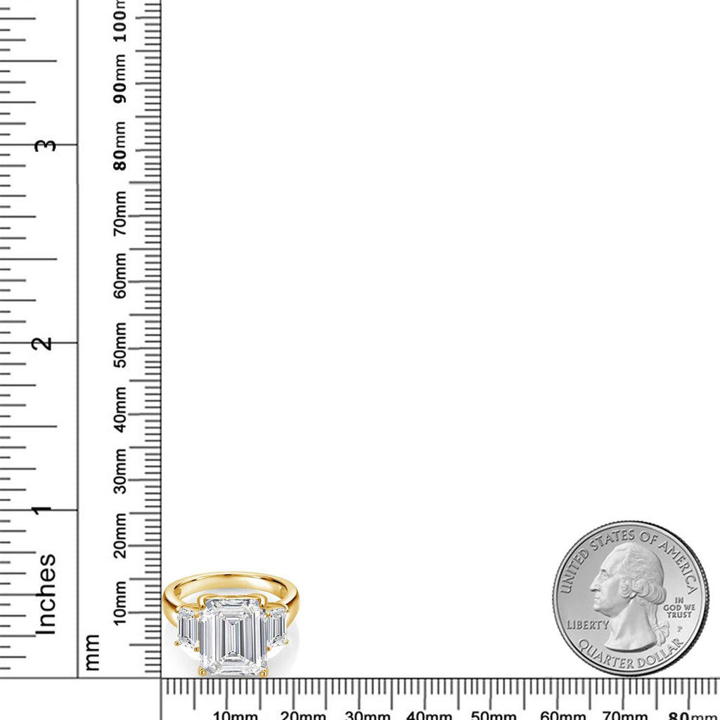 Ring in 925 Yellow Gold Plated Silver