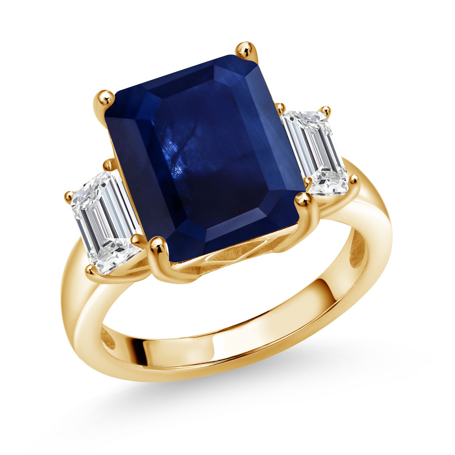 Ring in 925 Yellow Gold Plated Silver