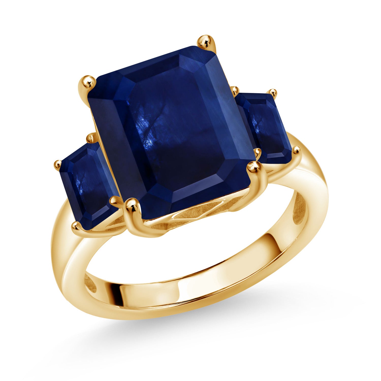 Ring in 925 Yellow Gold Plated Silver