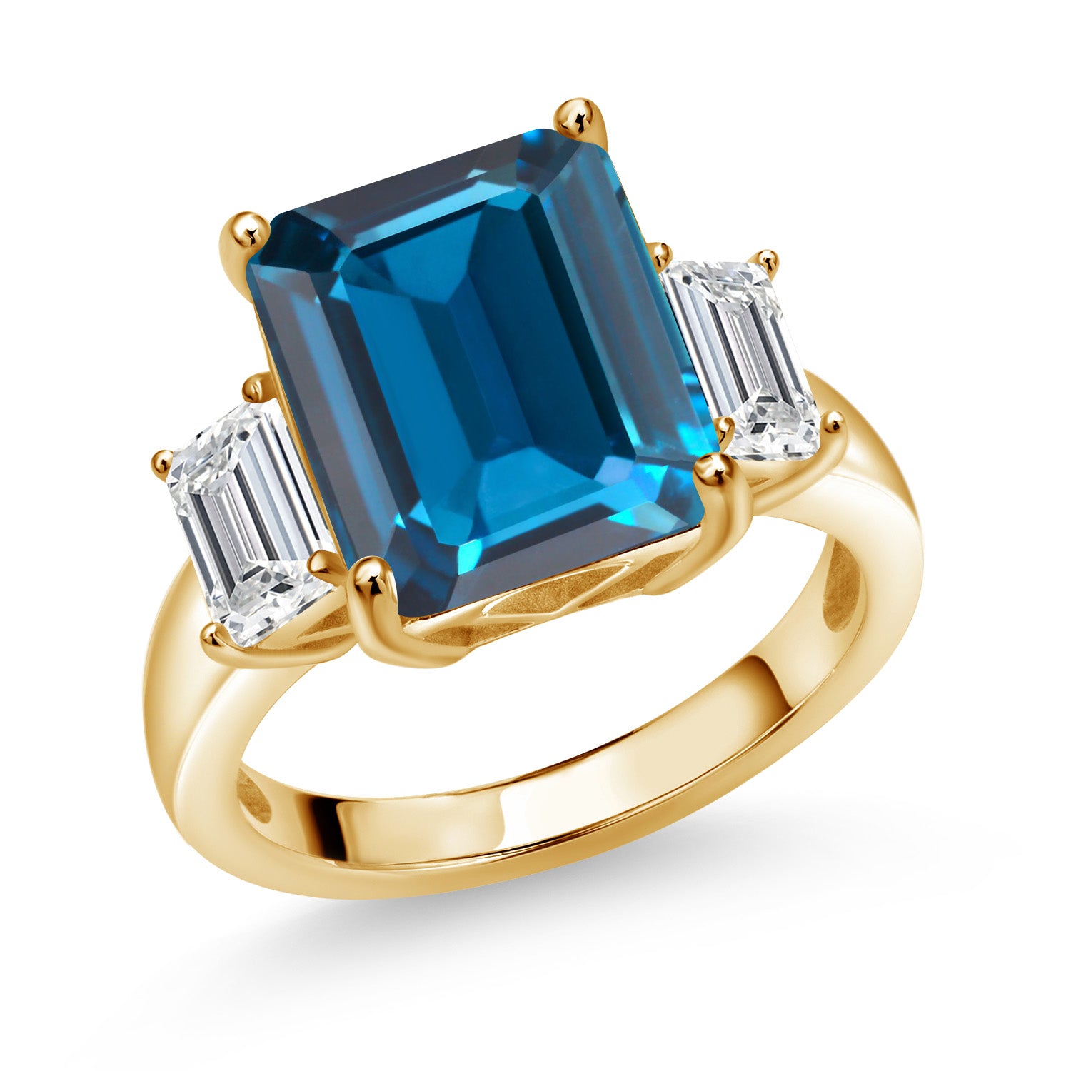 Ring in 925 Yellow Gold Plated Silver